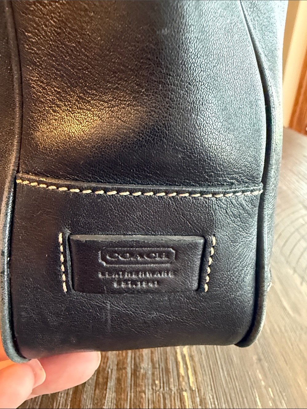 COACH Vintage Hampton Lunch Tote Shoulder Bag black - Picture 3 of 16